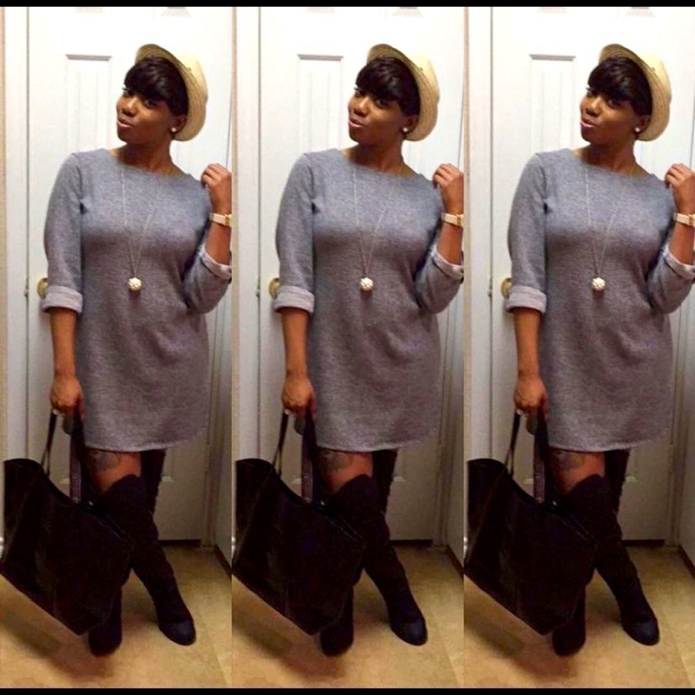 Cute & Comfy Sweater Dress!